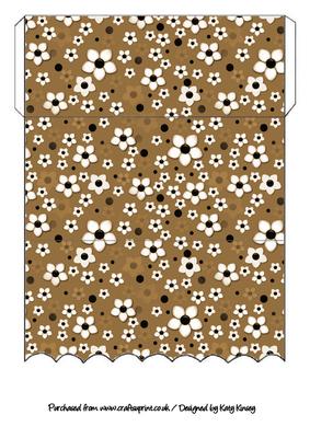 Daisy Daisy in Brown Scallop Edge Money Wallet