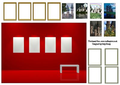 Make Your Own Castle Art Gallery Card Front