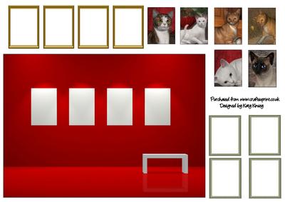 Make Your Own Cat Portrait Art Gallery Card Front