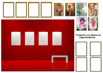 Make Your Own Fairy Portrait Art Gallery Card Front
