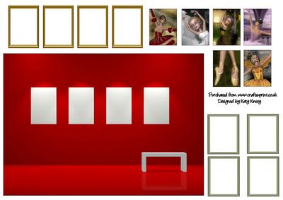 Make Your Own Ballerina Art Gallery Card Front