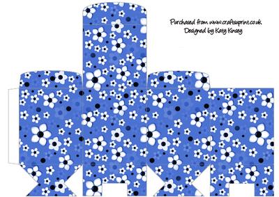 Daisy Daisy in Blue Tall Slim Gift Box