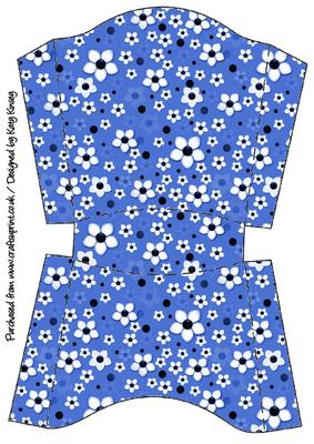 Daisy Daisy in Blue Open Top Gift Box