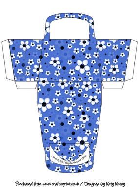 Daisy Daisy in Blue 3D Handbag Gift Box