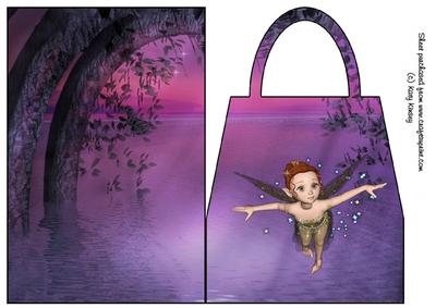 Neverland Fairy Handbag Card