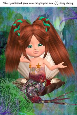 Little Mermaid A4 Card Front