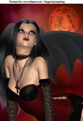 Sultry Angel #1 A4 Card Front