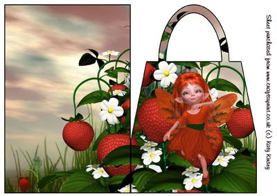 The Strawberry Patch Handbag Card