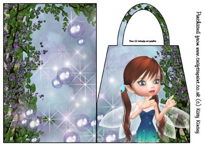 Starlight Fairy Handbag Card