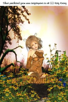 Taking a Break Fairy A4 Card Front