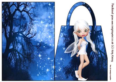 Crystal Fairy Handbag Card