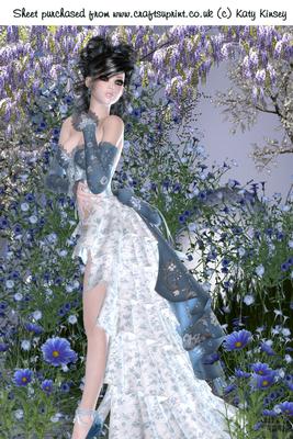 Beautiful in Blue A4 Card Front