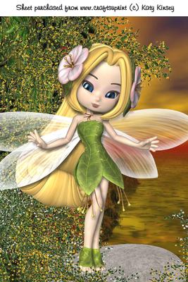 Fairy Finery A4 Card Front