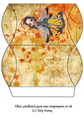 Blossom Fairy in Yellow Pillow Box