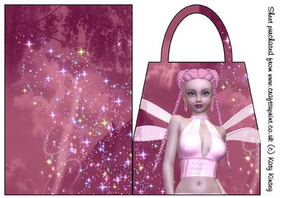 In the Pink Fairy Handbag Card