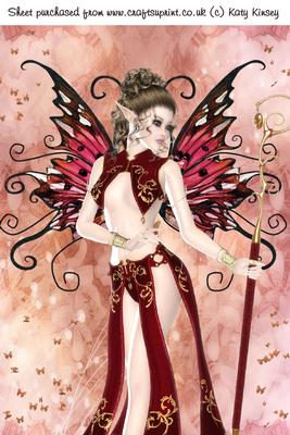 Keeper of the Butterflies Fairy A4 Card Front