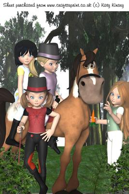Giddy Up A4 Card Front