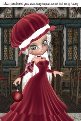 Deck the Halls in Red A4 Christmas Card Front