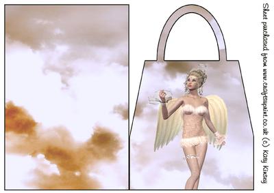 Angel Shimmer Handbag Card #1