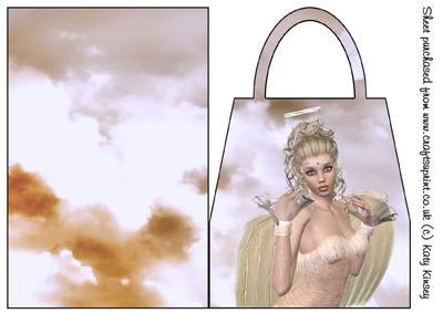 Angel Shimmer Handbag Card #2