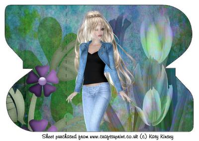 Delightful in Denim Interlocking Card