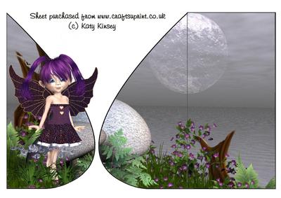 Jemma Fairy Teardrop Card