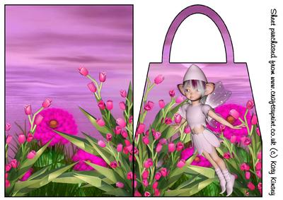 Pippa Pixie in Pink Handbag Card