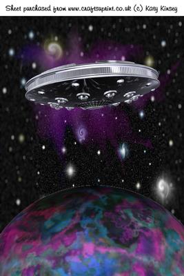 In a Galaxy Far Away A4 Card Front