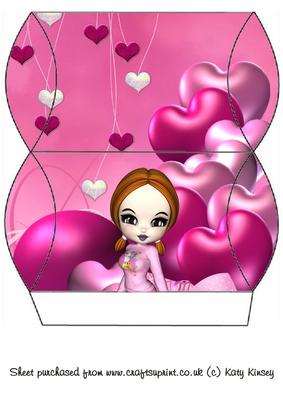 Pretty in Pink Birthday Pillow Box