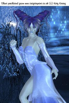 Moonlit Elf A4 Card Front