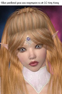 Ethereal Elves A4 Card Front in Strawberry Blonde