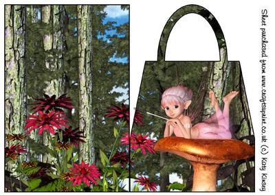Resting in the Fairy Forest Handbag Card