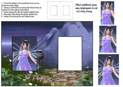 Fairy Gauze Foldback Card with Pyramage
