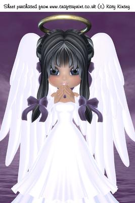 Angel of Peace A4 Card Front