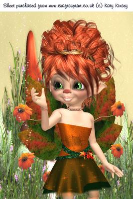 Carla Fairy A4 Card Front