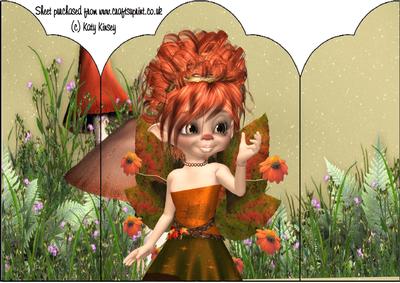 Carla Fairy Gatefold Card