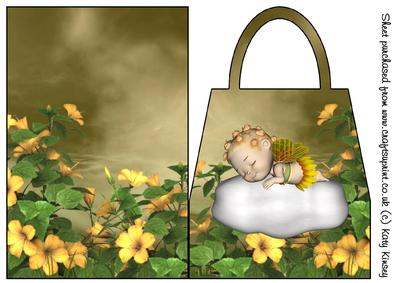 Sunny Daze Fairy Handbag Card