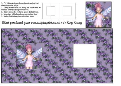 Penny Fairy Square Foldback Card