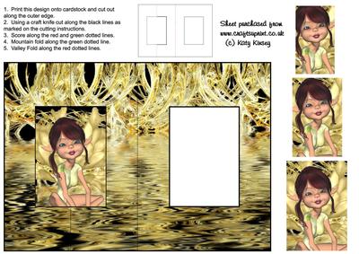 Gayle Fairy Foldback Card with Pyramage