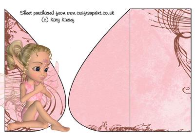 Gilda Fairy Teardrop Card
