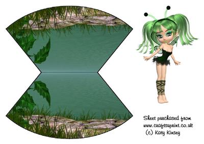 Kiaragh Fairy Over the Top Wobble Card