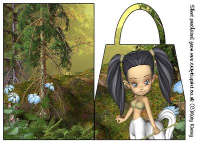 Little Centauress Handbag Card