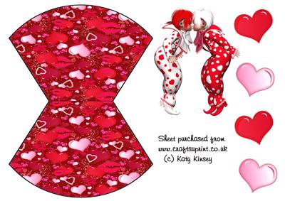 Love You Over the Top Wobble Card