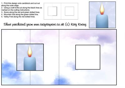 Remembering You in Blue Sympathy Square Foldback