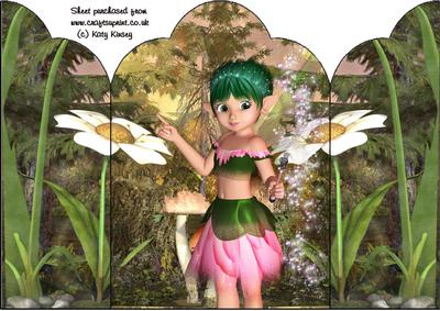 Freckled Fairy Gatefold Card