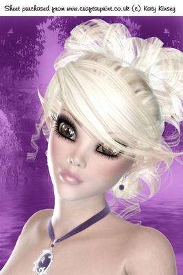 Purple Haze Fairy A4 Card Front