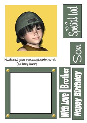 Birthday Boy 2 Shaker Card
