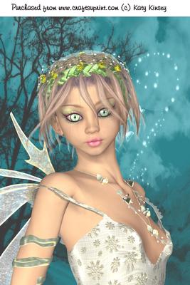Fairy Frolics in Cream A4 Card Front