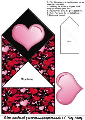 Lots of Love Pop Up Spring Card in Pink