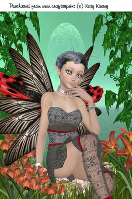Ladybird Fairy A4 Card Front #1